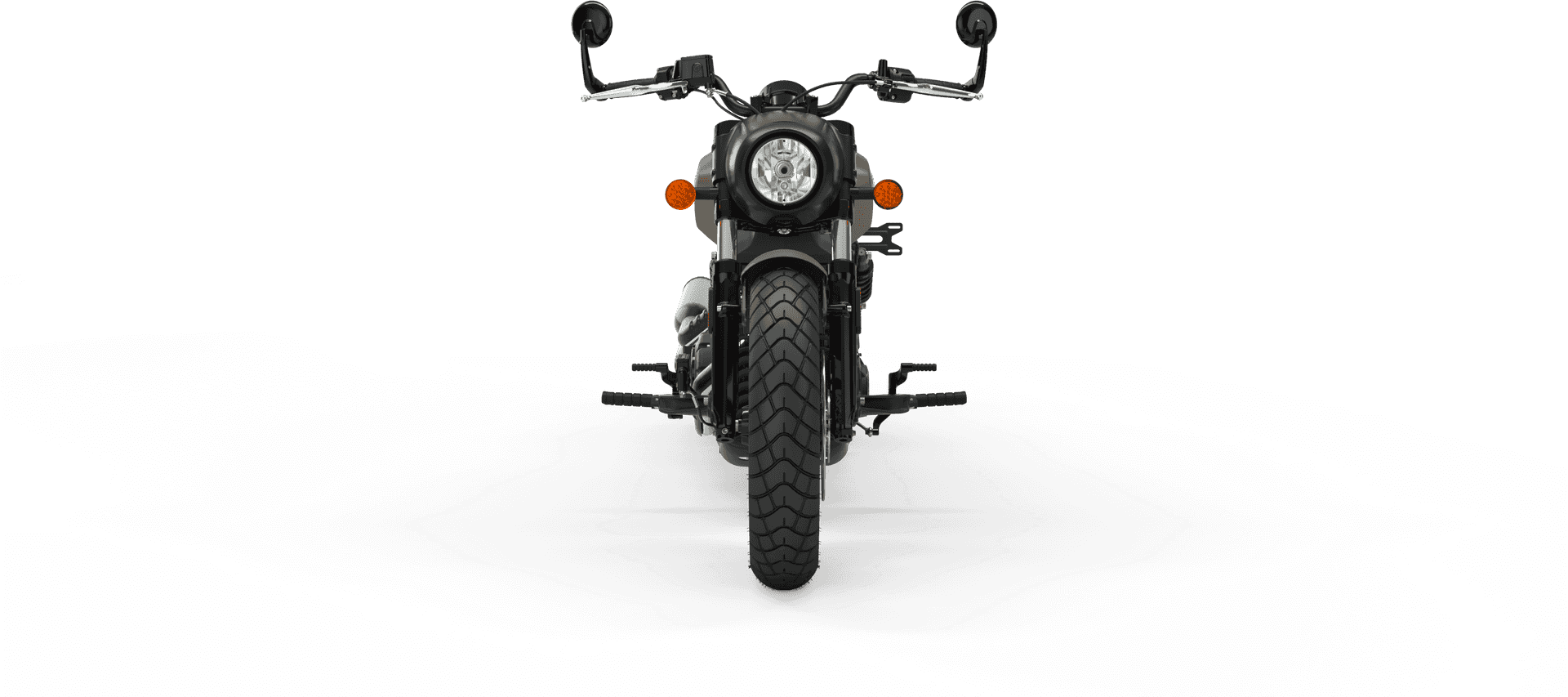 Triumph Motorcycle Front View PNG