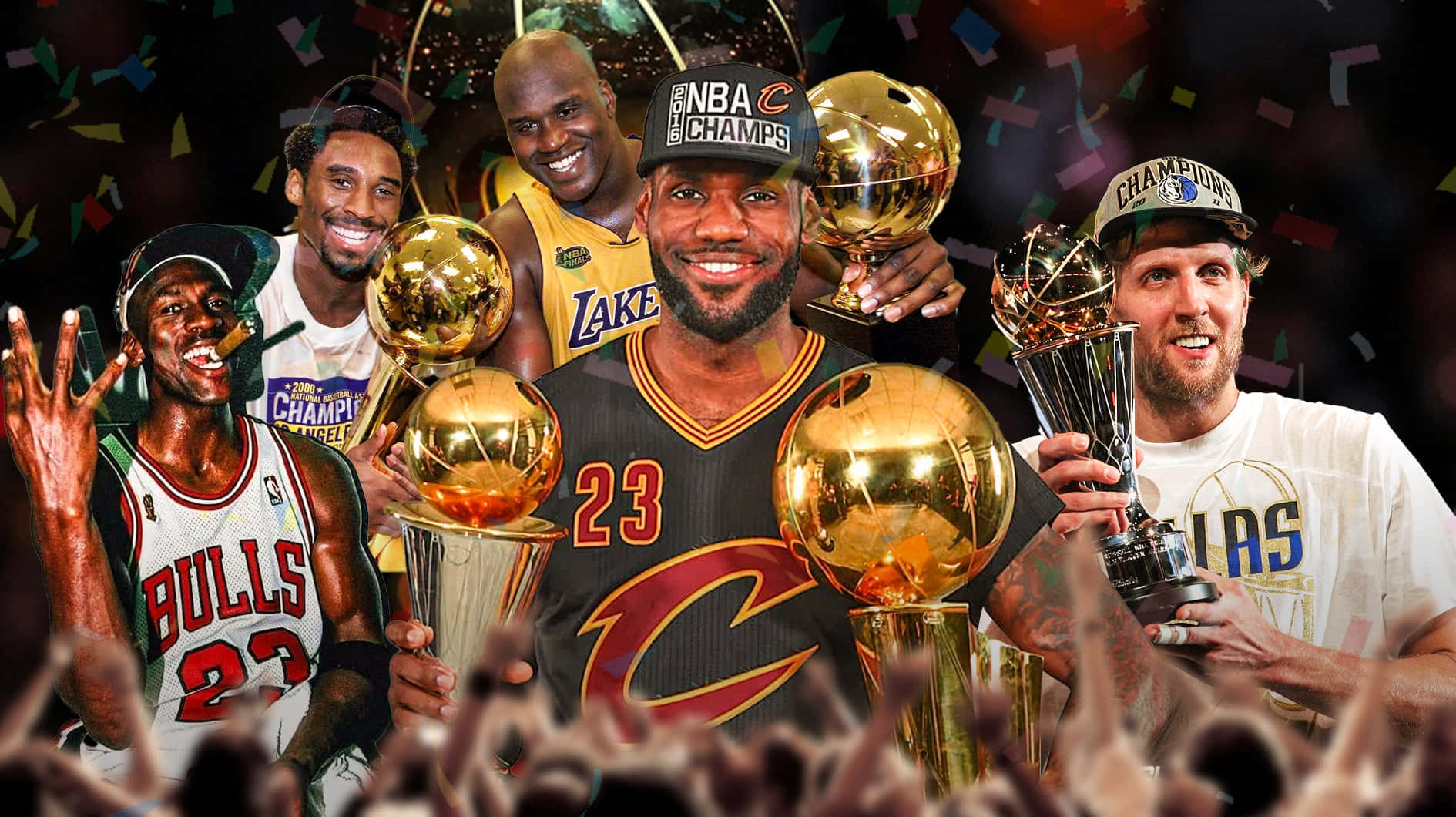 Triumphant Nba Champions Celebrating Victory Wallpaper