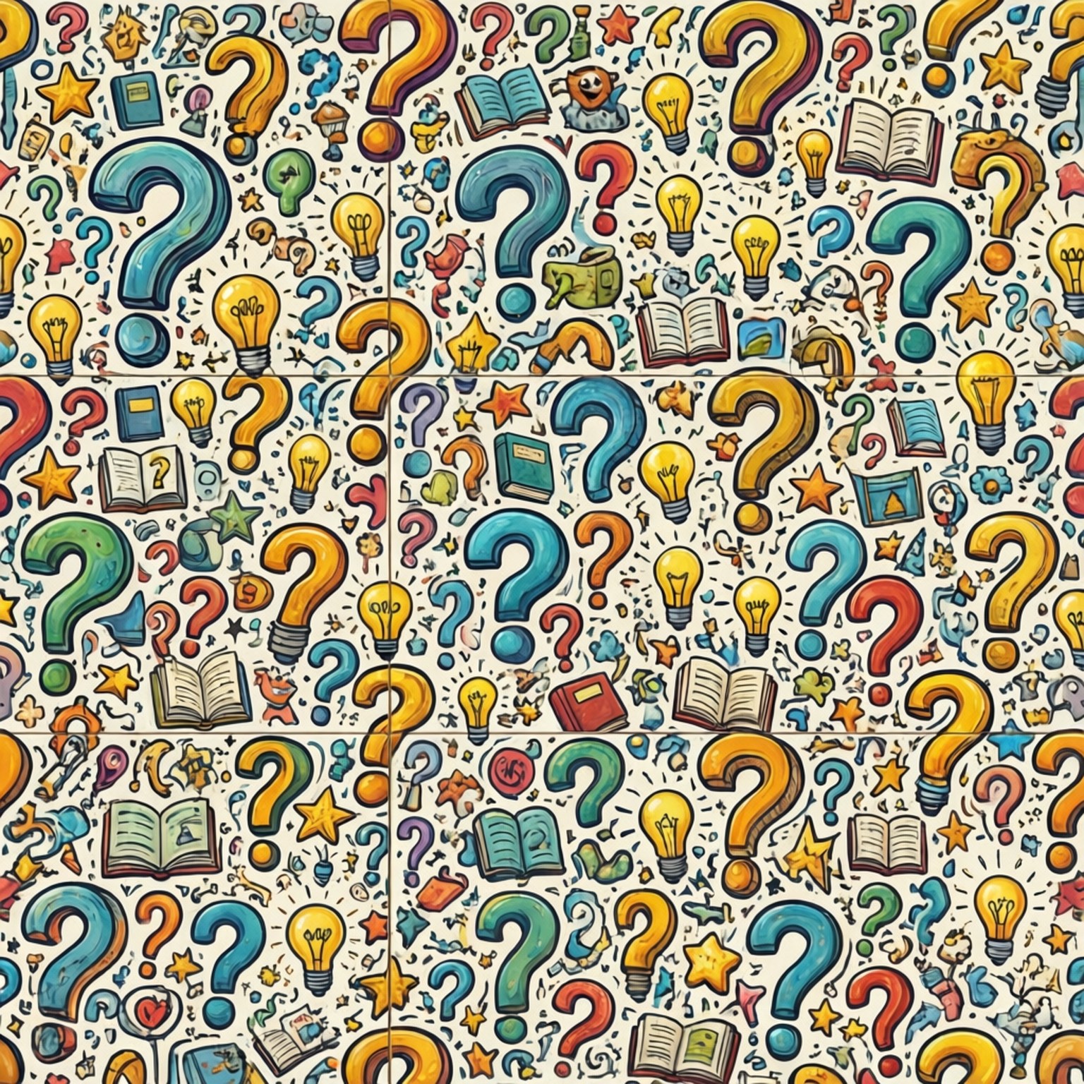 Trivia Doodle Pattern Bakgrundsbilder