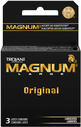 Trojan Magnum Large Condoms Pack PNG