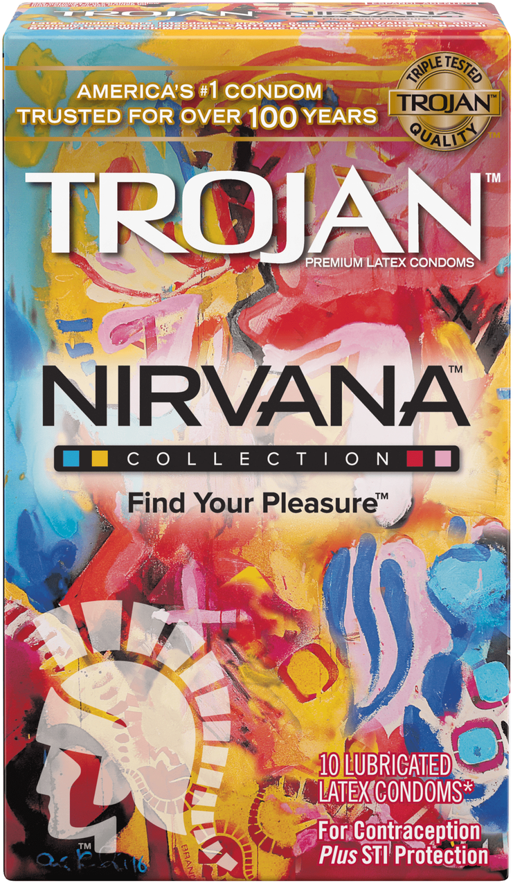 Trojan Nirvana Collection Condom Package PNG