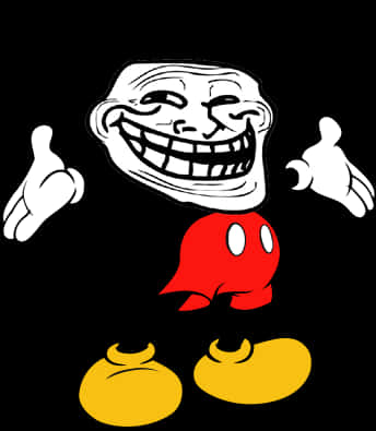 Troll_ Face_ Meme_ Character_ Vector PNG