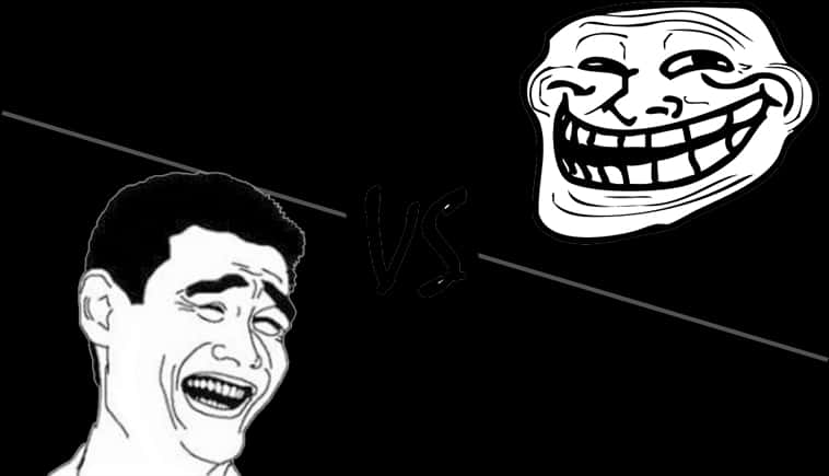 Troll Face Versus Yao Ming Meme PNG