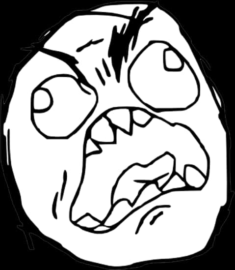 Troll Face_ Rage_ Comic_ Character PNG