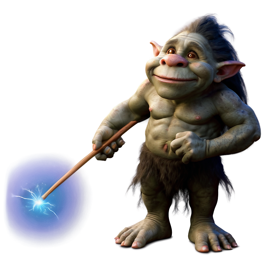 Troll With Magic Wand Png 05232024 PNG