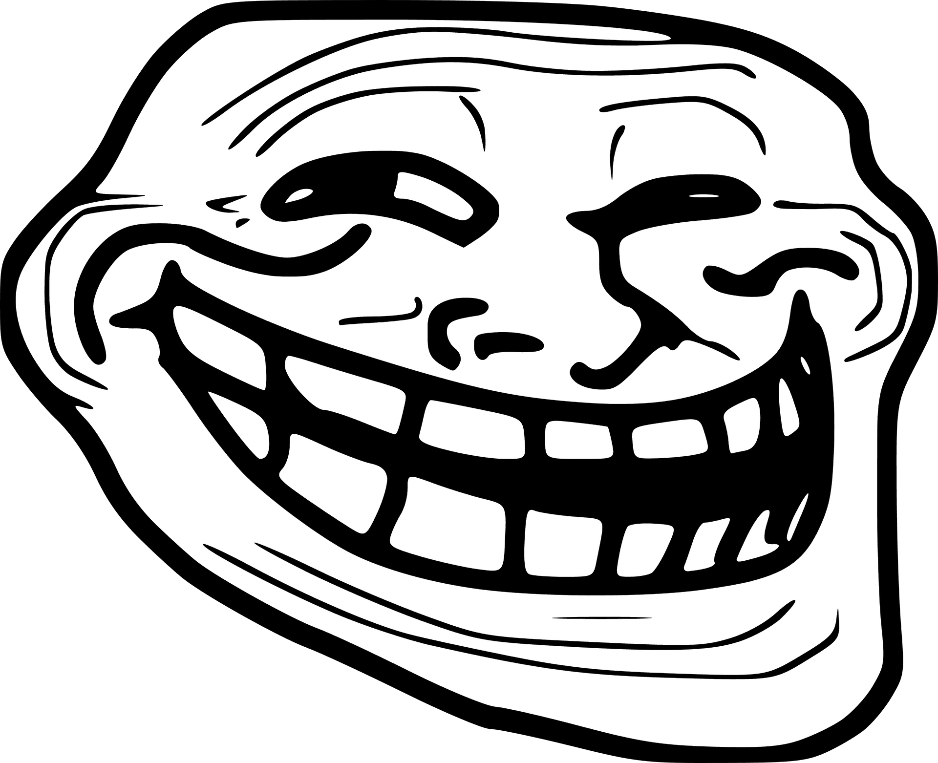 Trollface Meme Classic PNG