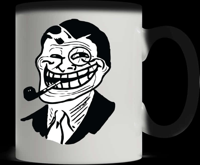 Trollface Meme Coffee Mug PNG