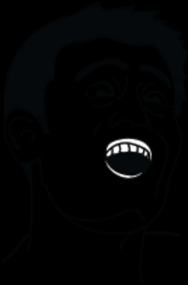 Trollface Meme Dark Version PNG