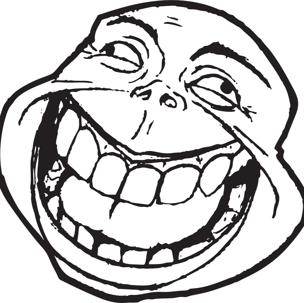Trollface_ Rage_ Comic_ Character PNG