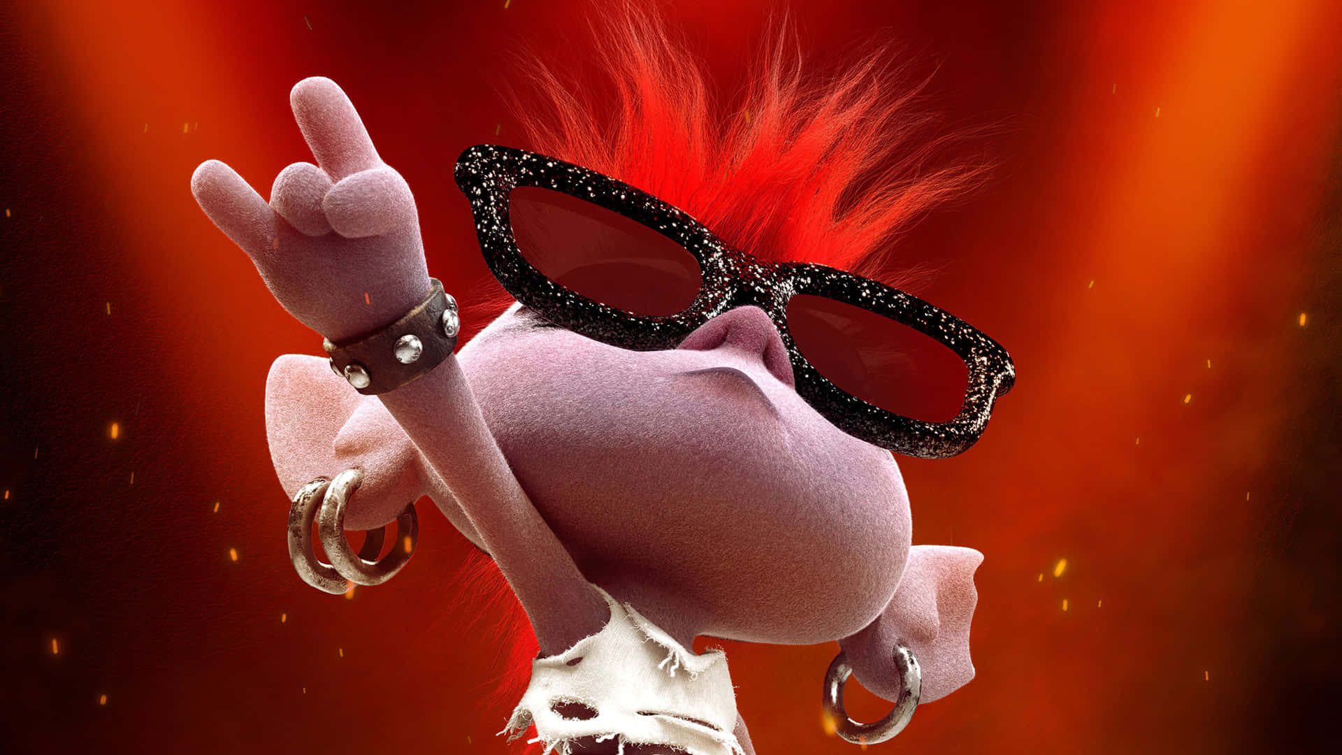 A Cartoon Character With Red Hair And Sunglasses
