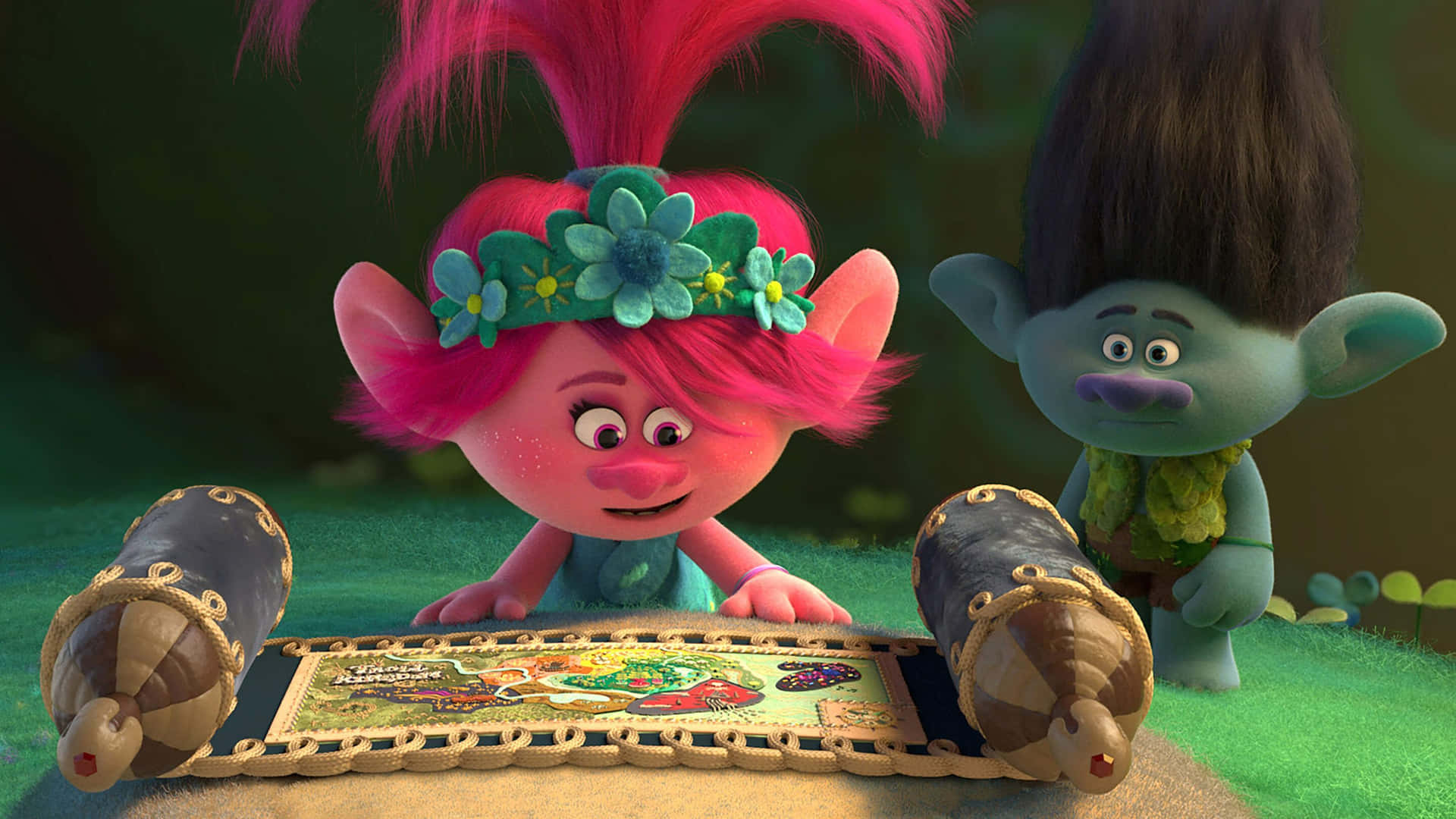 Relive your childhood with the lively and colorful trolls