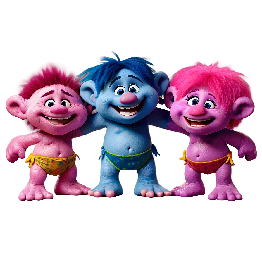 Trolls Group Hug Png 05232024 PNG