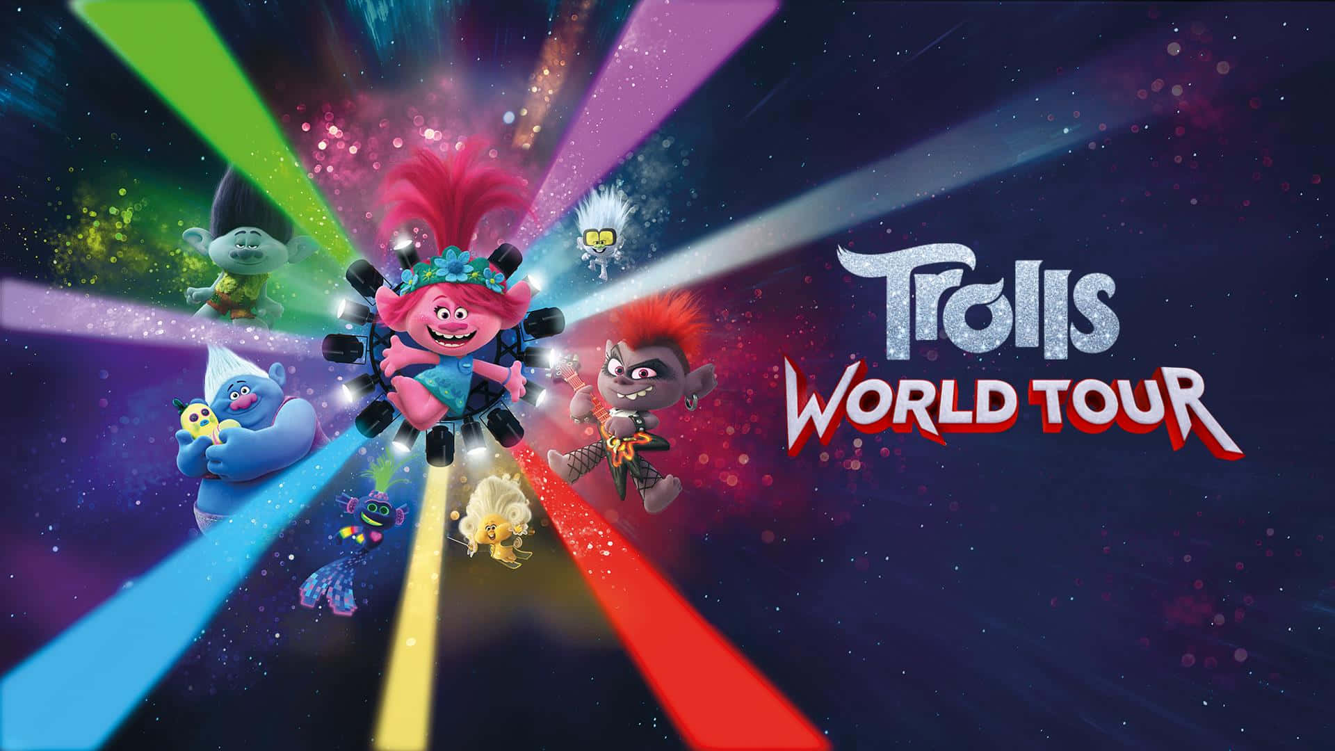 Travel the world with Poppy&the other Trolls! Wallpaper