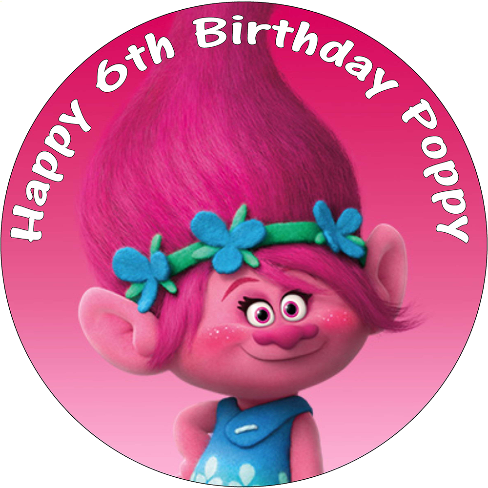Trolls6th Birthday Celebration PNG