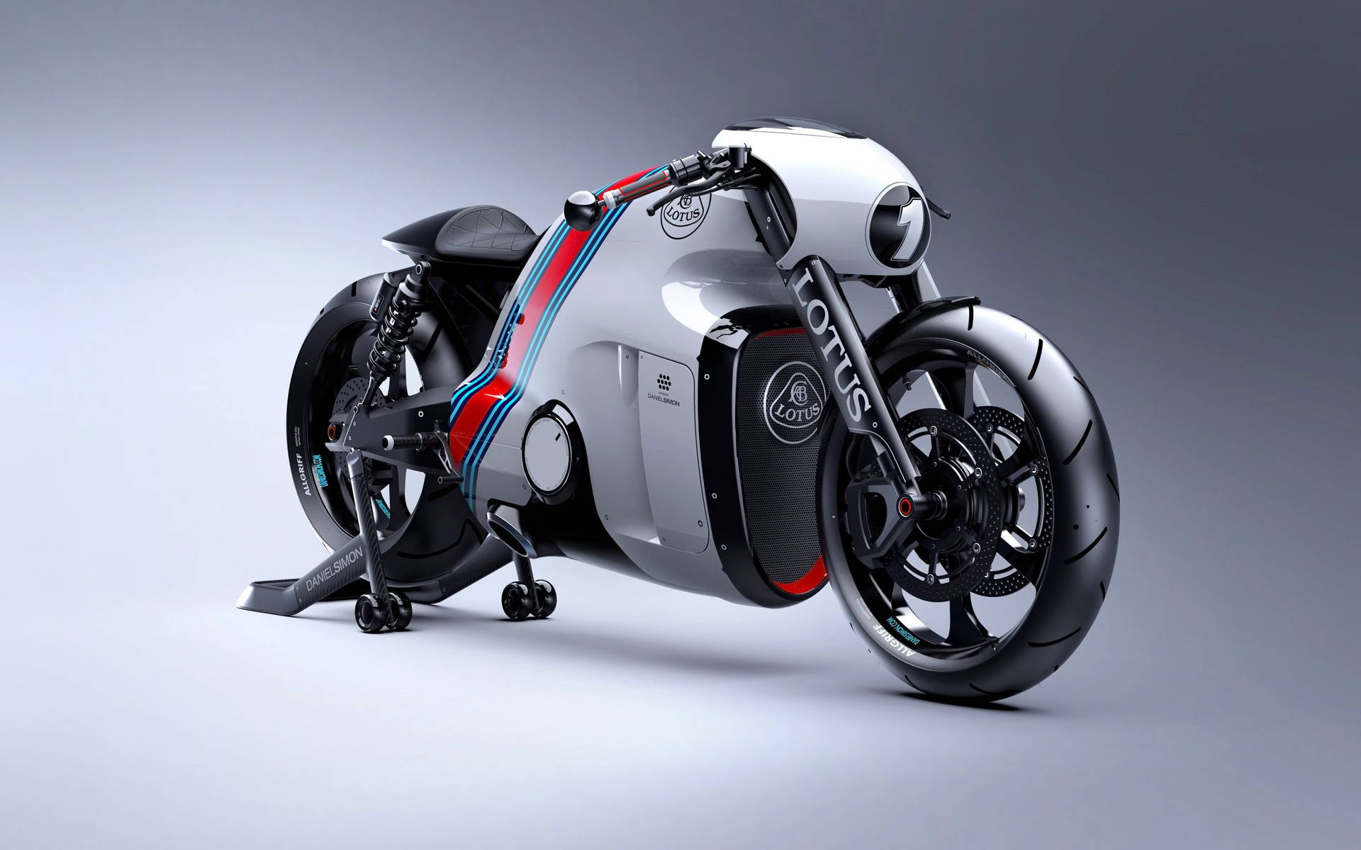 Tron Inspired Lotus C-01 Super Motor Bike Background