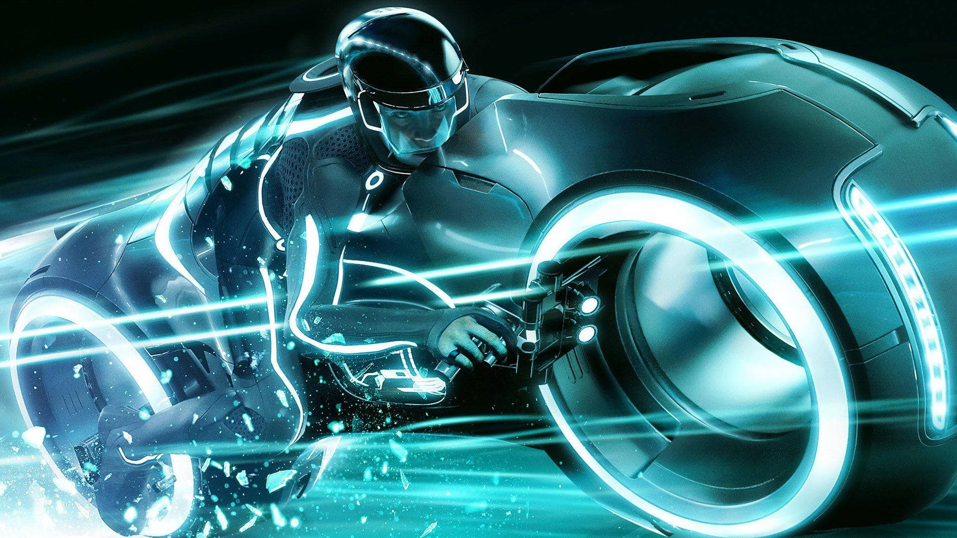 Explore the city of Tron in Tron Legacy Wallpaper