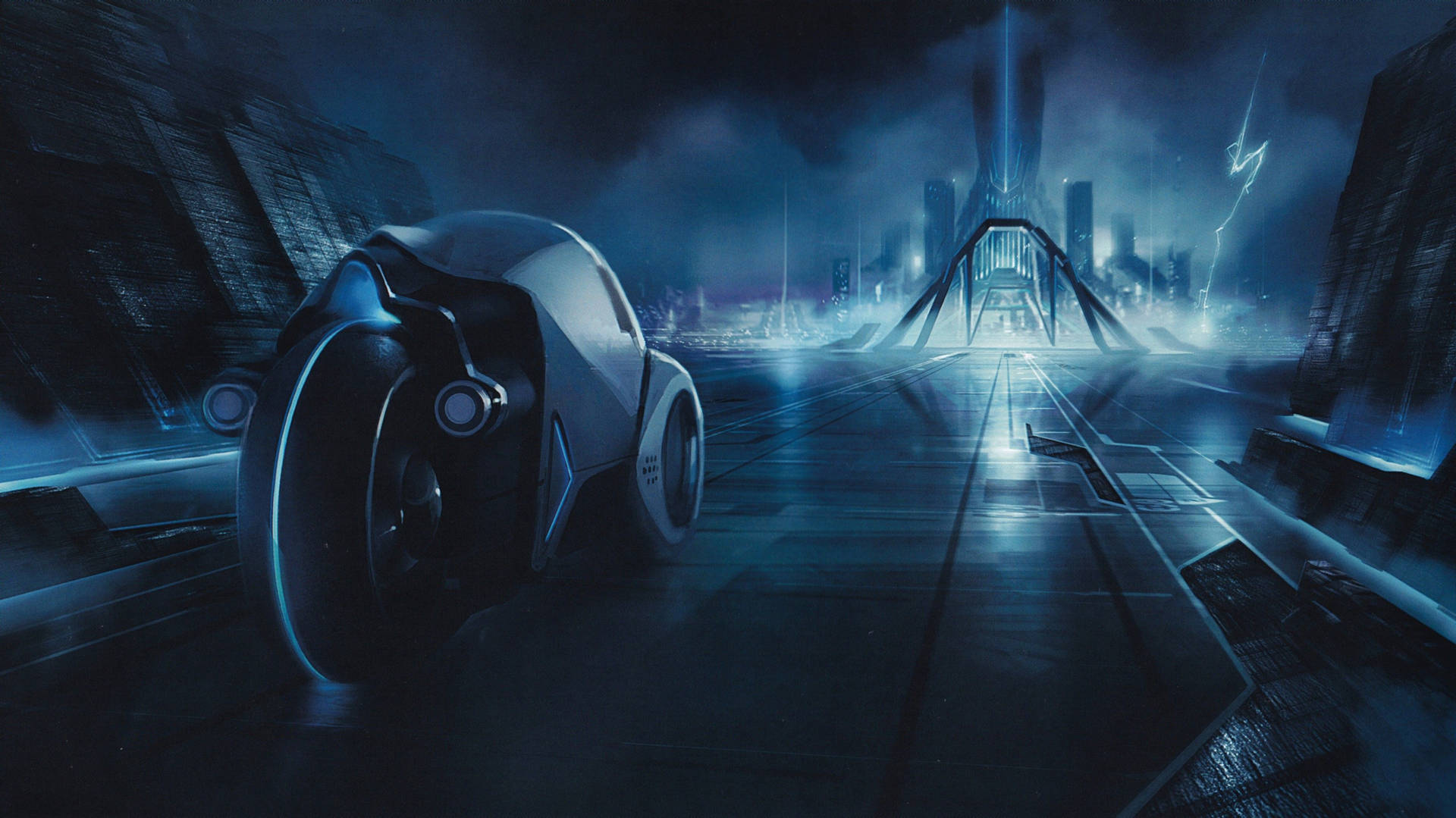 The iconic lights of the Tron Legacy Wallpaper
