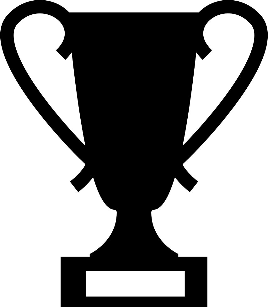 Trophy Silhouette Vector PNG