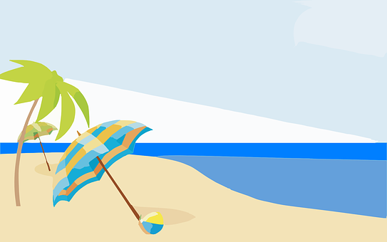 Tropical Beach Summer Vacation PNG