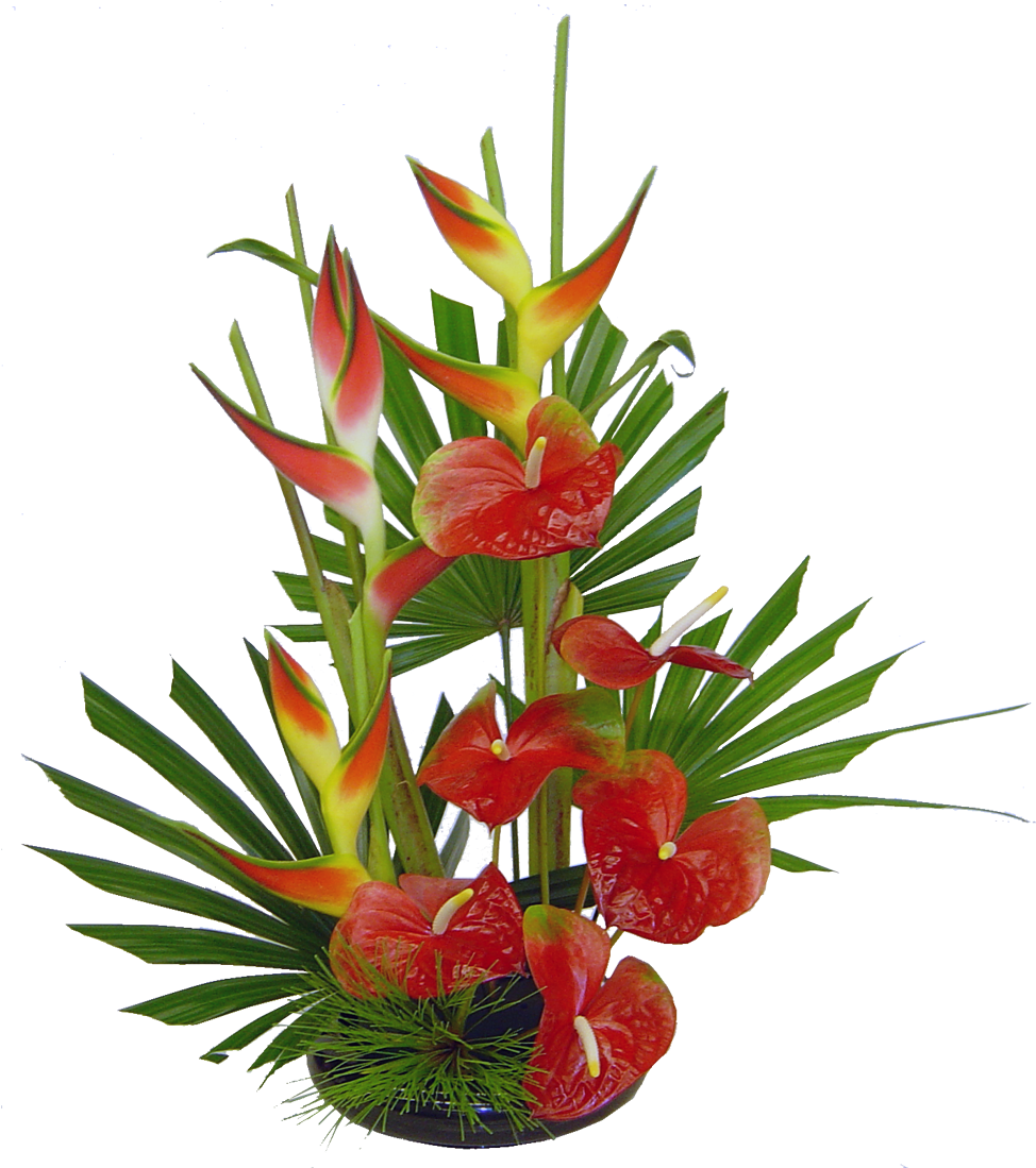Tropical Flower Arrangement.png PNG