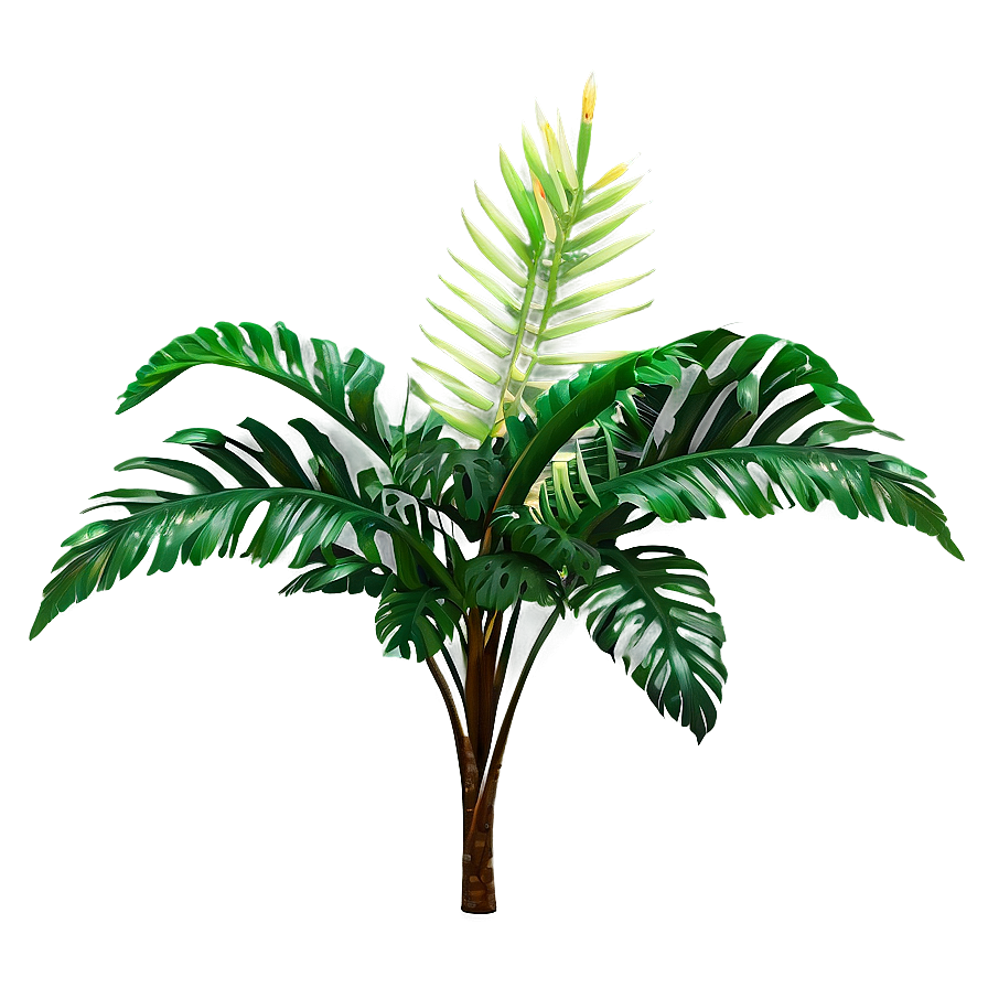 Tropical Flower Bush Png 06122024 PNG