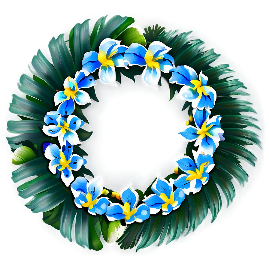 Tropical Flower Circle Png Rfi66 PNG