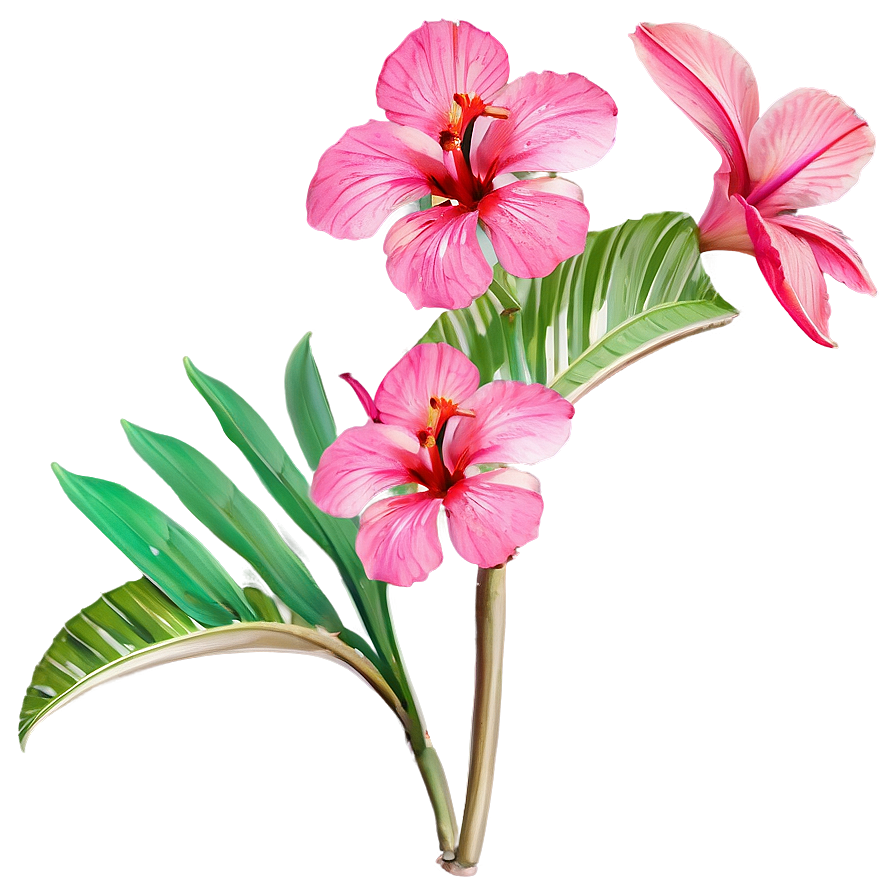 Tropical Flower Stem Png Buw PNG