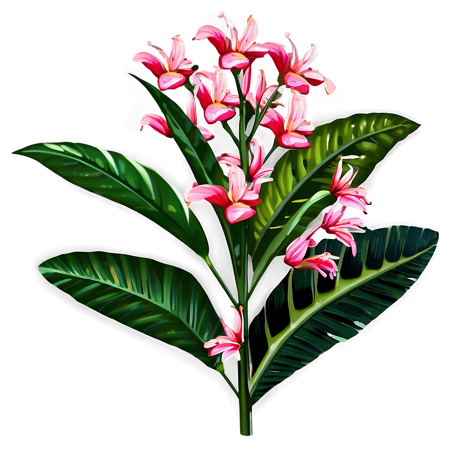 Tropical Flower Stem Png Vqa83 PNG