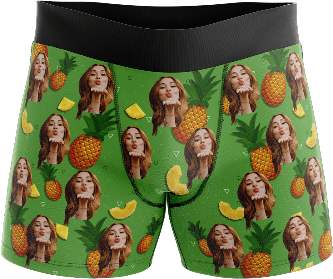 Tropical Fruit Print Boxer Briefs PNG