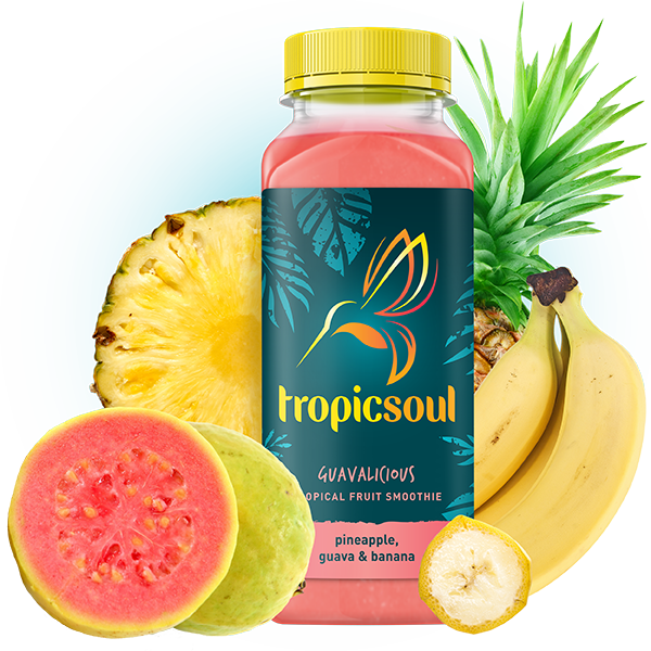 Tropical Fruit Smoothie Guava Pineapple Banana PNG