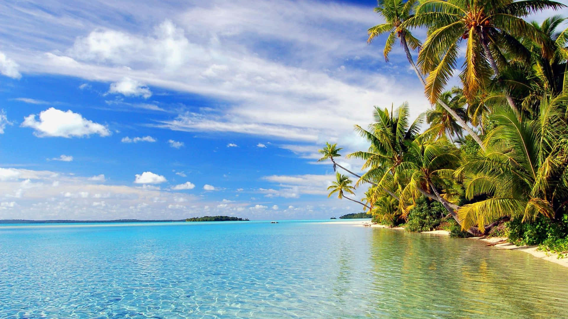 Genießedie Atemberaubenden Ausblicke Auf Eine Abgelegene Tropische Insel. Wallpaper