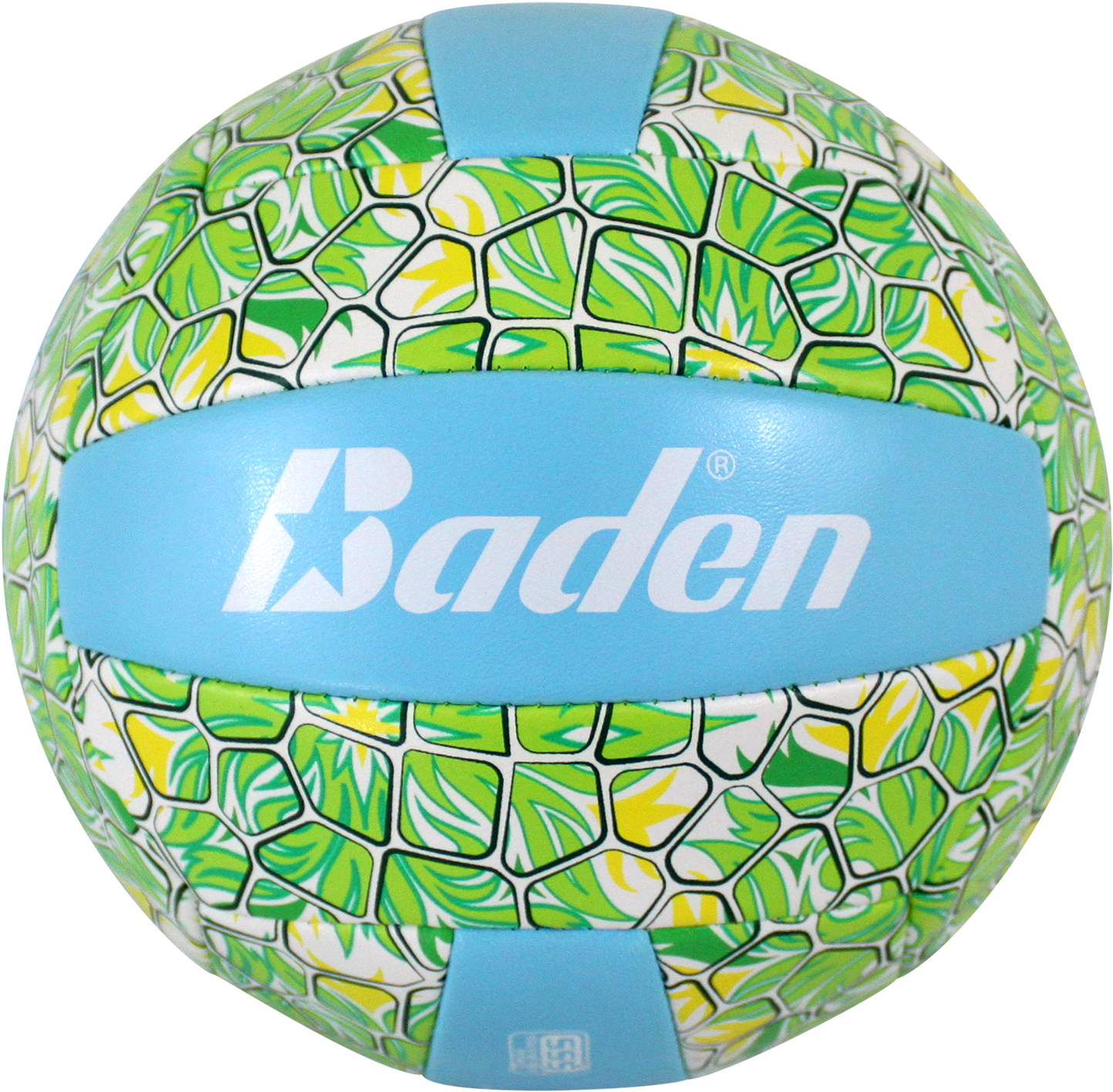 Tropical Leaf Design Volleyball Baden PNG