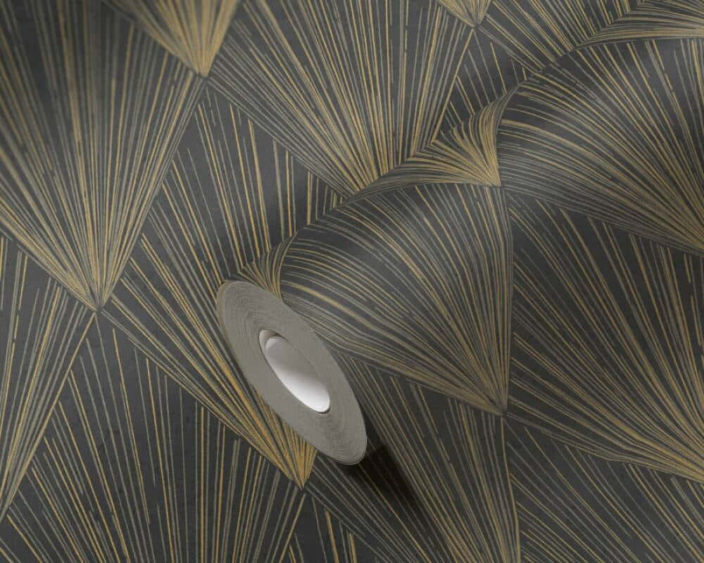Tropical Leaf Pattern Ceiling Light Wallpaper