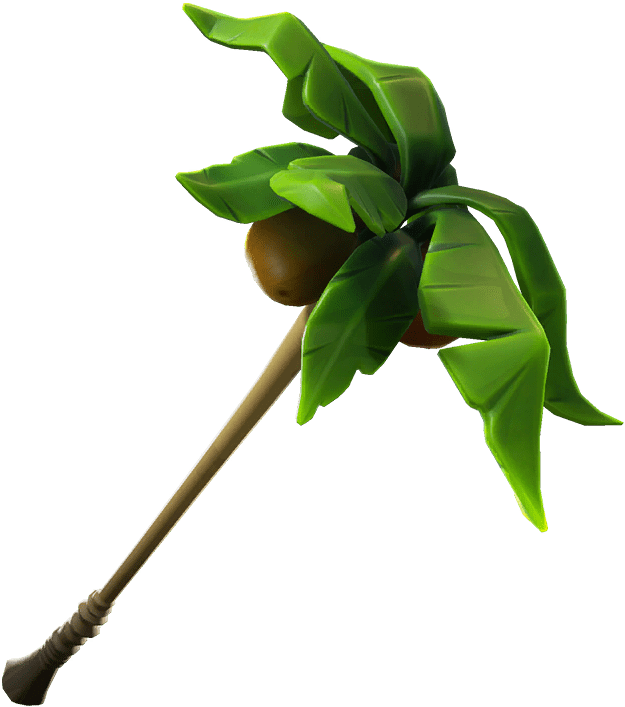 Tropical Leaf Umbrella3 D Render PNG