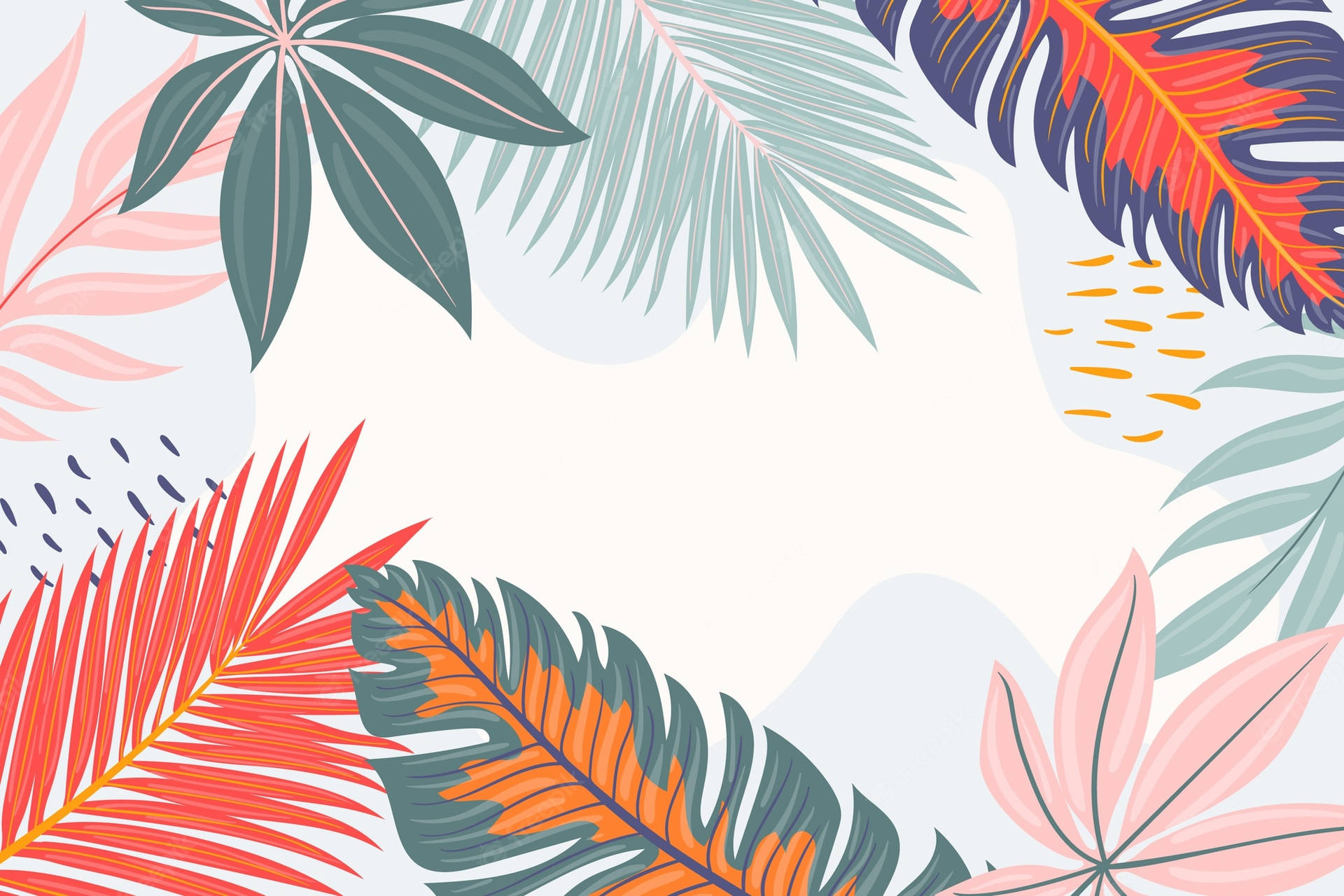 Tropical Leaves Backdrop Picture