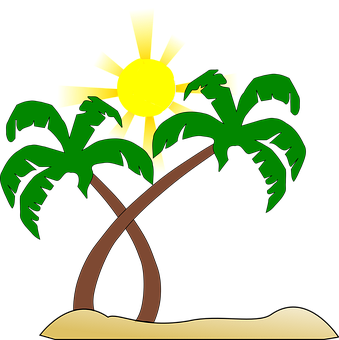 Tropical_ Nighttime_ Palm_ Silhouette PNG