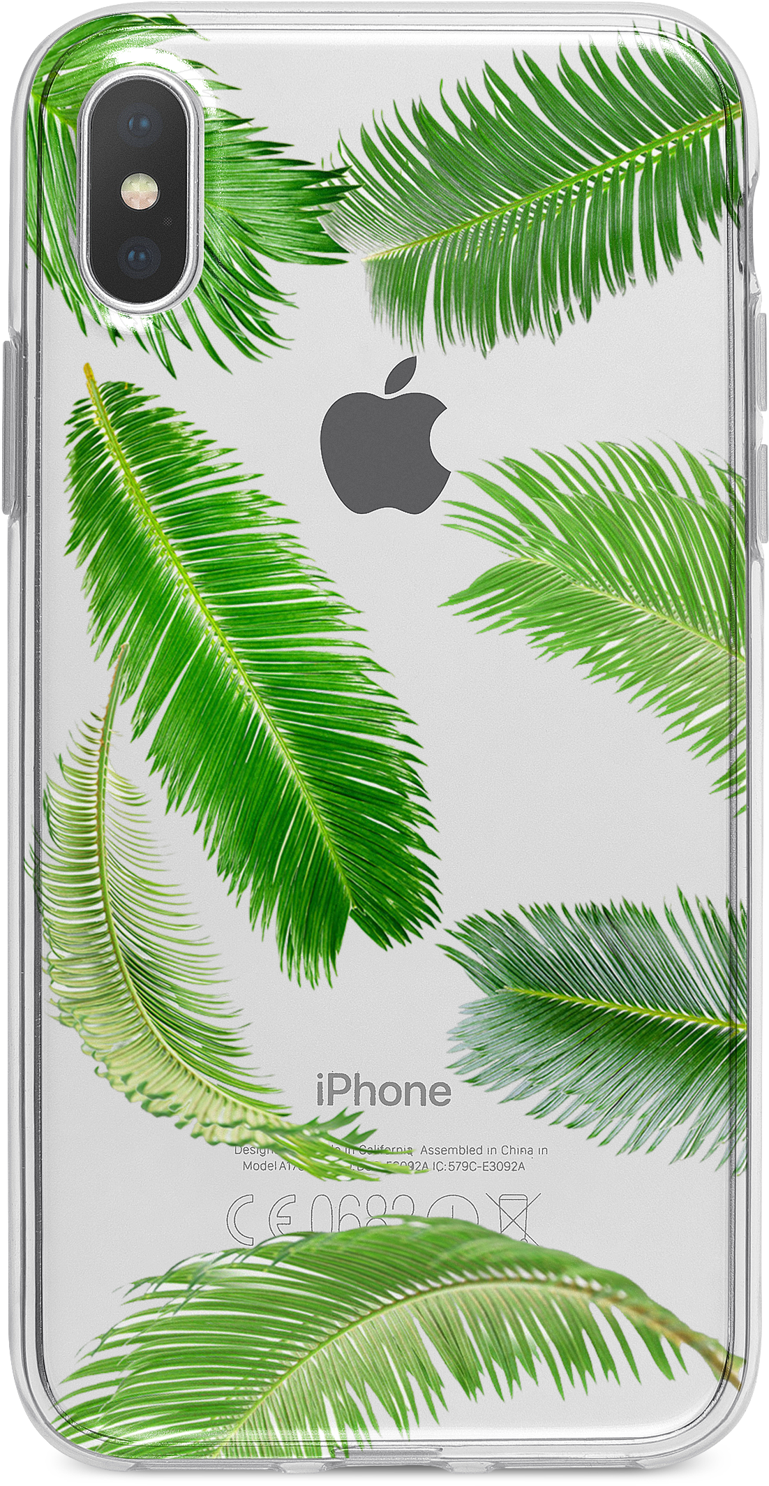 Tropical Palm Leavesi Phone Case Design PNG