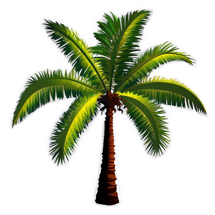 Tropical Palm Silhouette Png 06262024 PNG