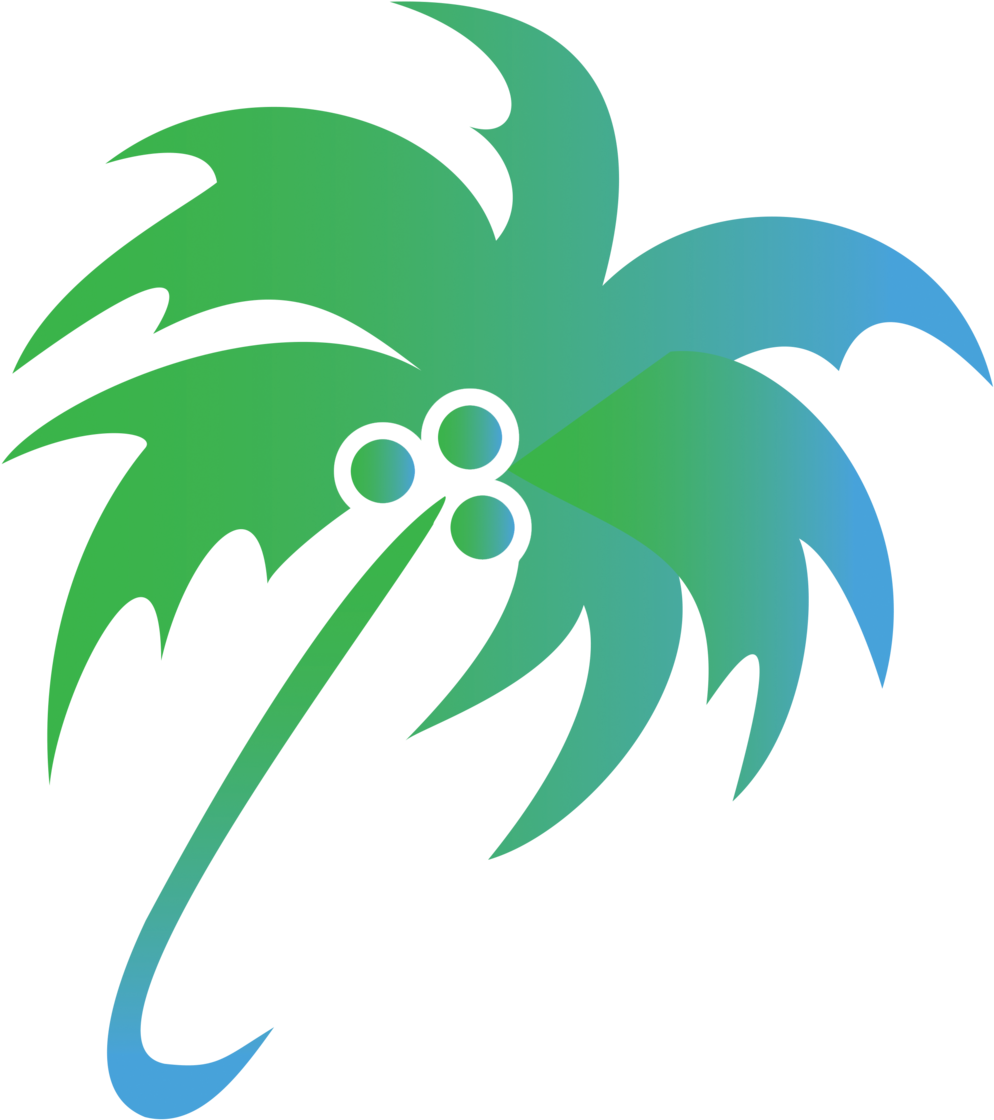 Tropical Palm Tree Graphic PNG