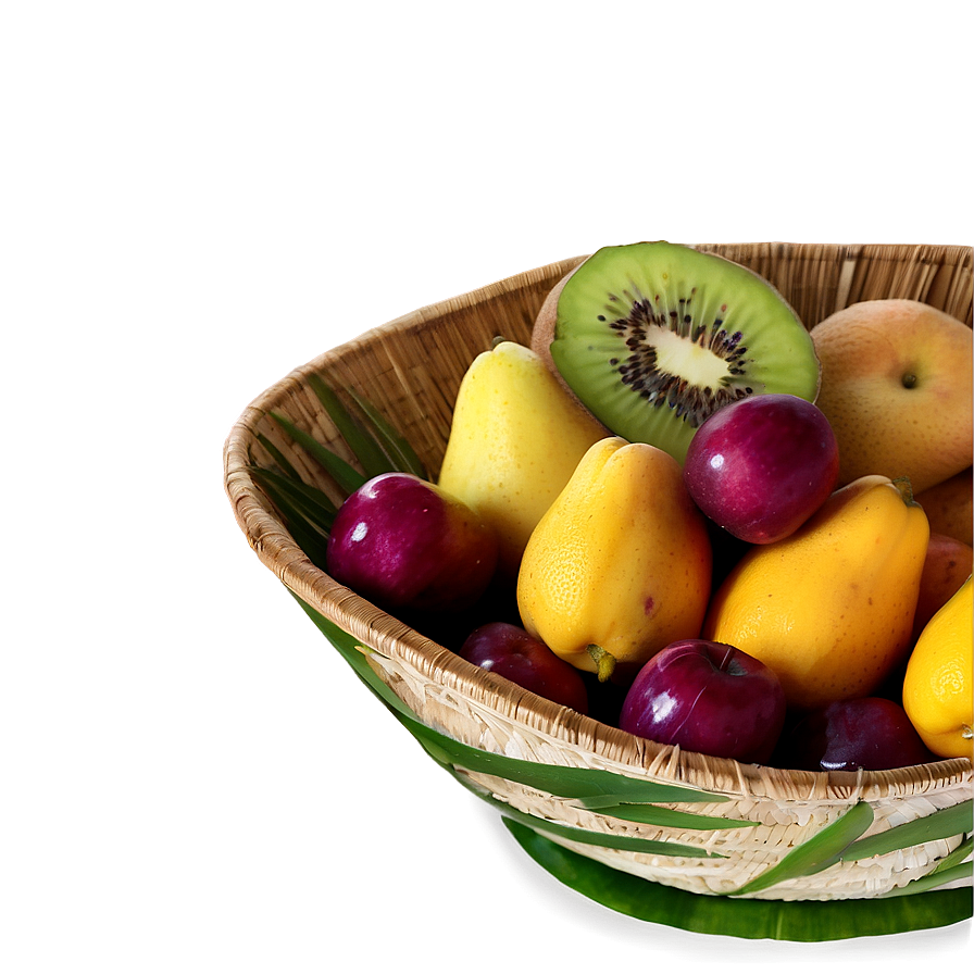 Tropical Paradise Fruit Bowl Png Vef PNG