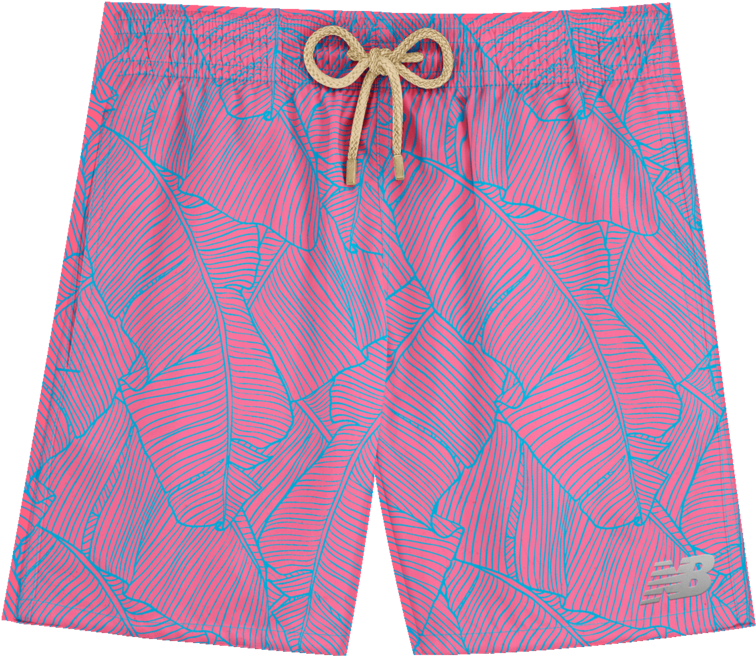 Tropical Pattern Mens Swim Shorts PNG