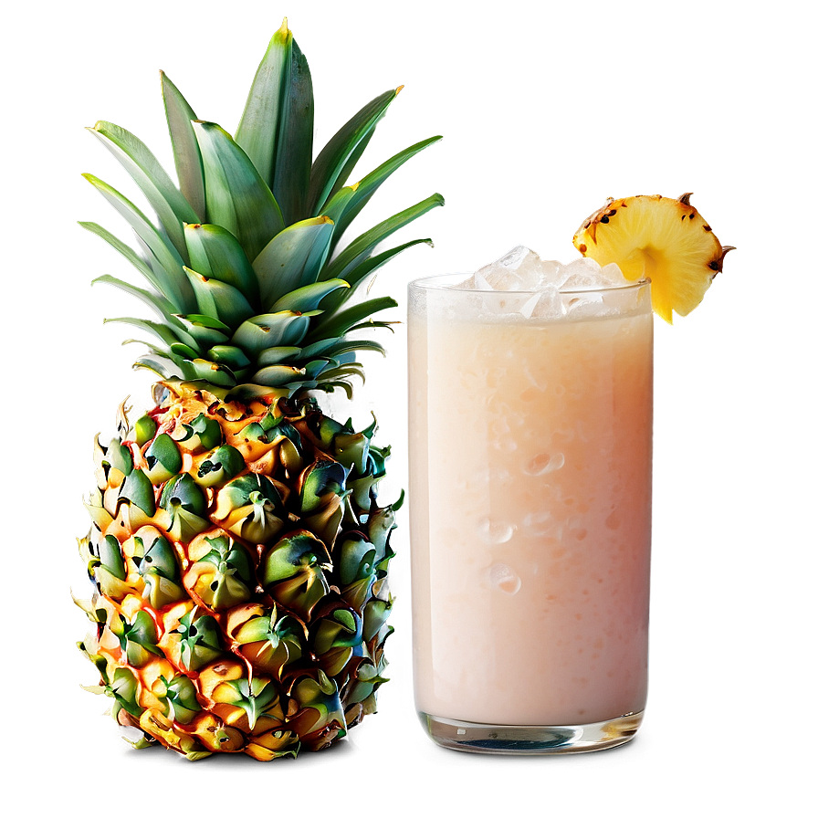 Download Tropical Pineapple Drink Png Hag10 | Wallpapers.com