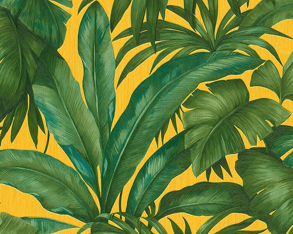 Tropical Plants Digital Artwork Wallpaper
