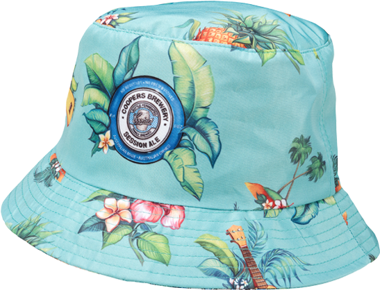 Tropical Print Bucket Hat PNG
