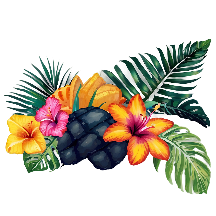 Tropical Summer Vibes Png 06252024 PNG