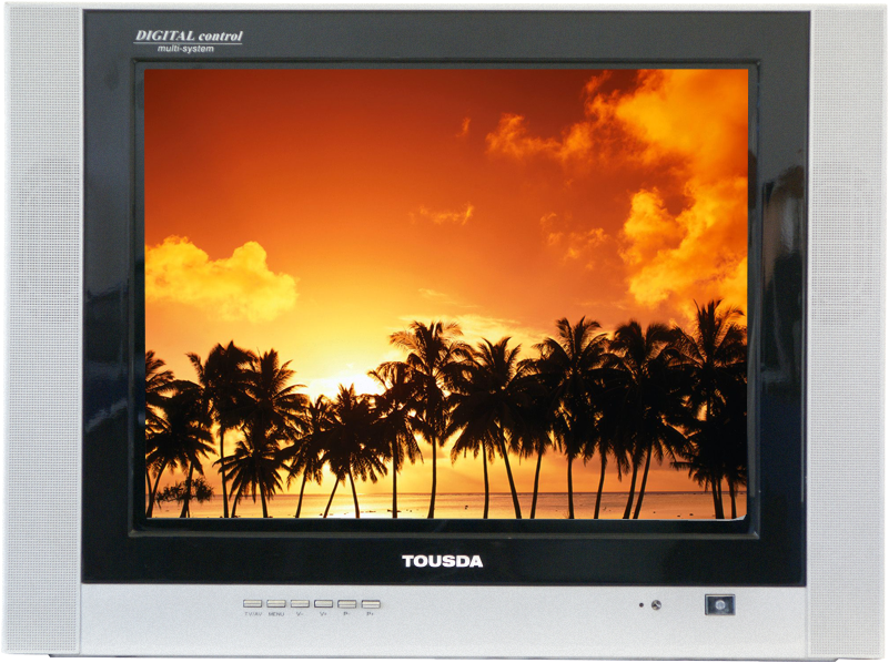 Tropical Sunset C R T Monitor Display PNG