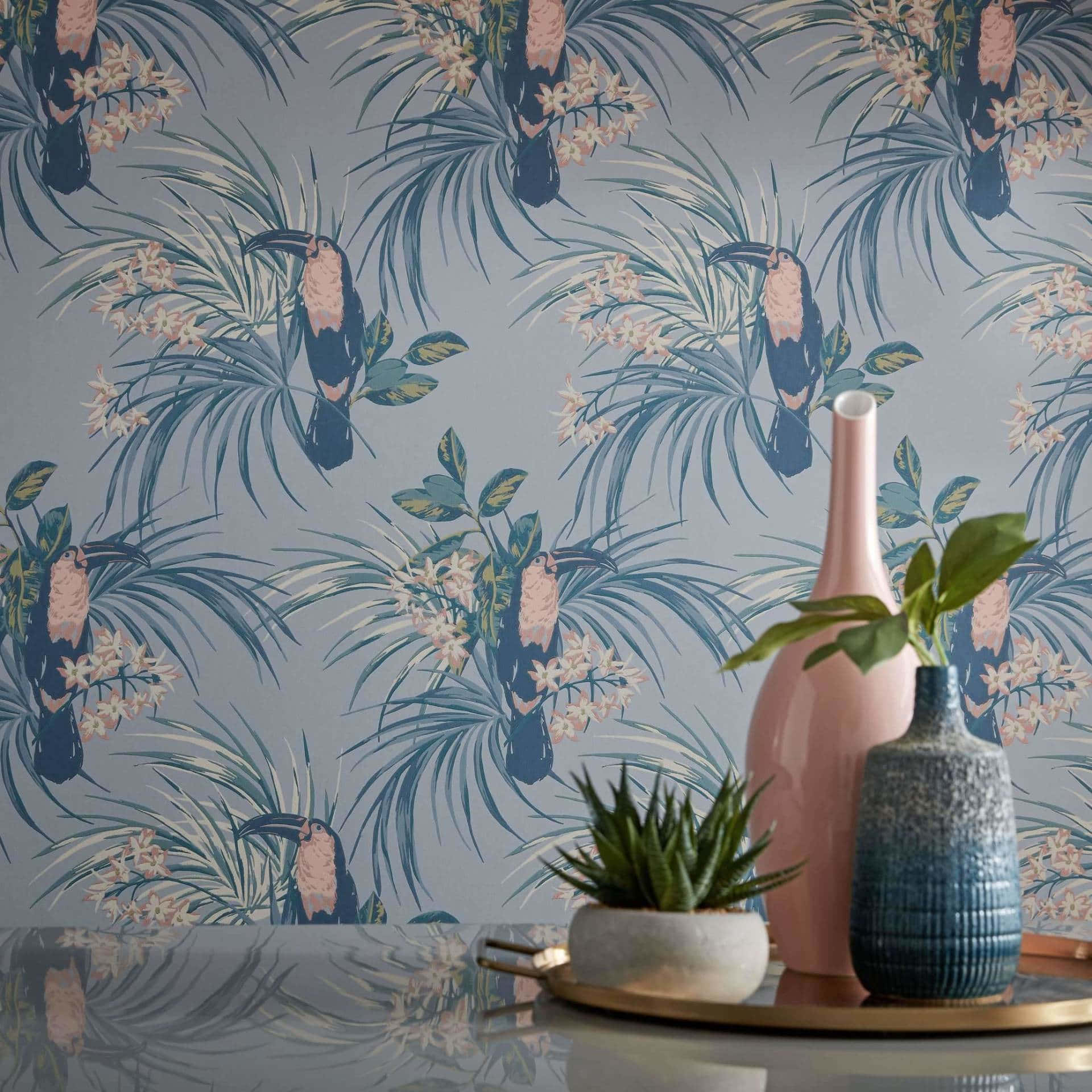 Tropical Toucan Wallpaper Interior Wallpaper
