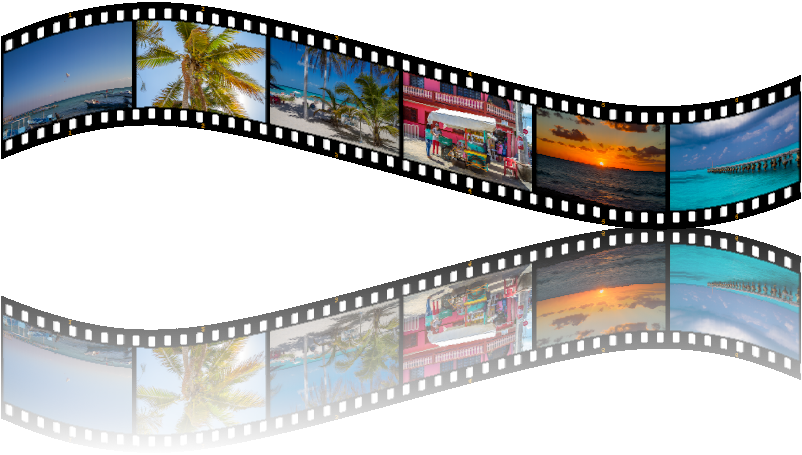 Tropical Vacation Filmstrip PNG