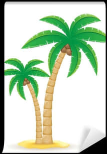 Tropical_ Coconut_ Trees_ Illustration PNG