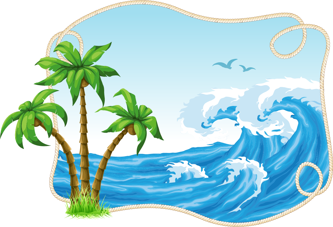 Tropical_ Island_ Fantasy_ Frame PNG